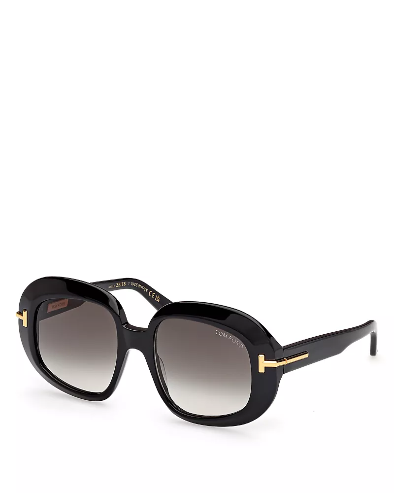 Tom Ford Round Sunglasses, 53mm