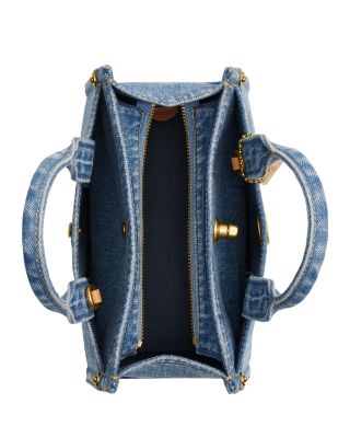 COACH Mini Cargo Denim Tote Bag | Bloomingdale's