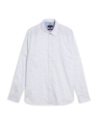 Lovelad Slim Fit Floral Long Sleeve Shirt