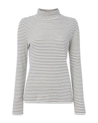 Ribbed High Neck Top