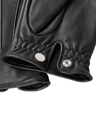 Leather Fleece Lined Gloves 