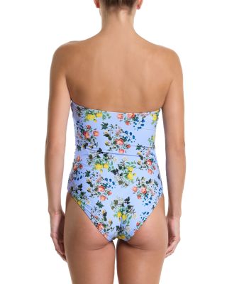 Bandeau Ruched One Piece Swimsuit