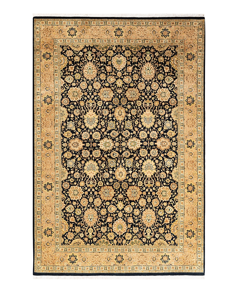 Bloomingdale's Mogul M1450 Area Rug, 6' X 9'3 In Black