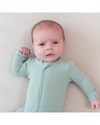 Unisex Zip Up Ribbed Footie - Baby