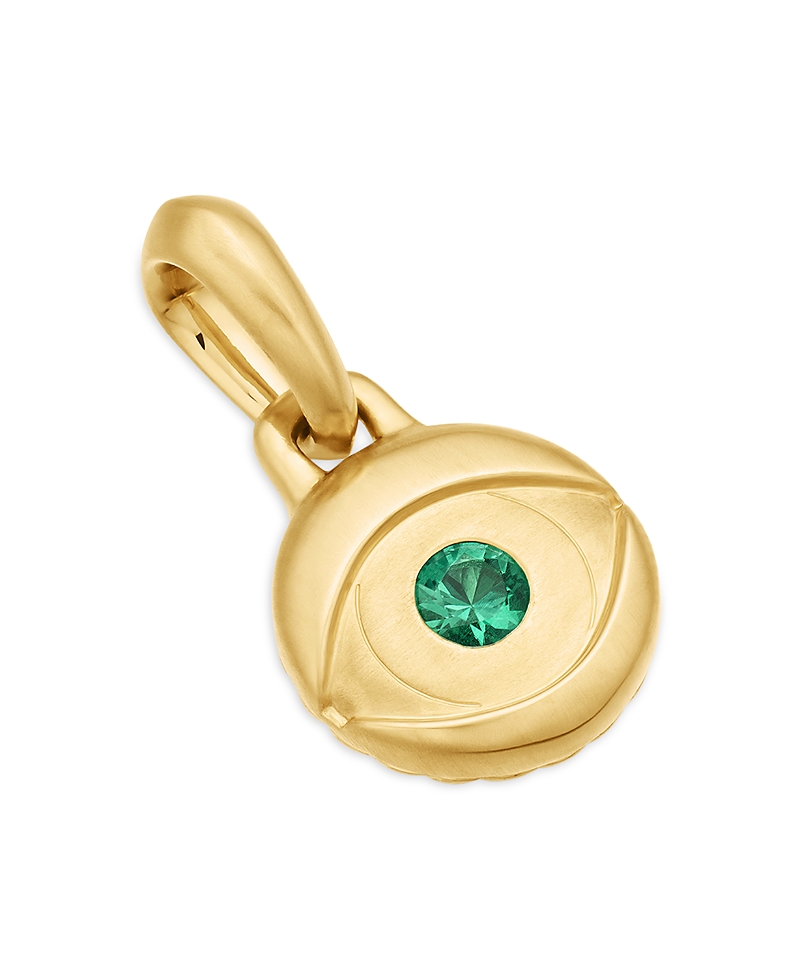David Yurman Men's 18K Yellow Gold Evil Eye Amulet Pendant