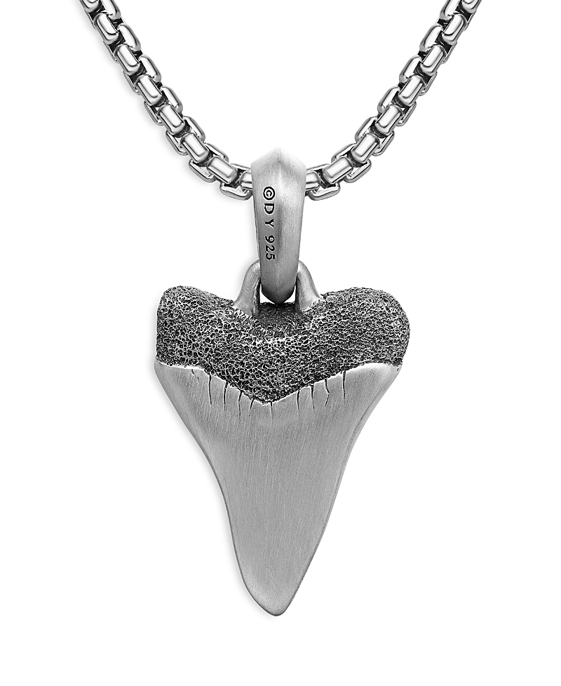 David Yurman Men's Sterling Silver Shark's Tooth Amulet · OS