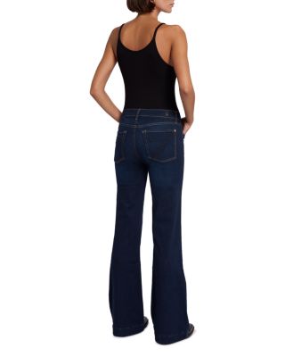 Dojo Tailorless High Rise Flare Jeans in Tried and True