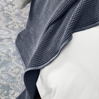 Waffle Organic Cotton Bed Blanket, King/Cali King