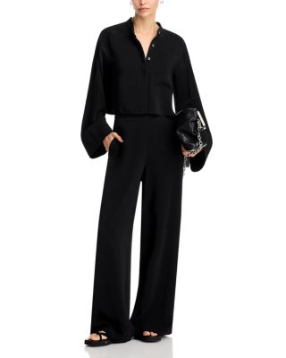 Cropped Button Front Shirt