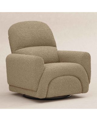 Rainbow Recliner and Swivel Glider in Teddy Loop