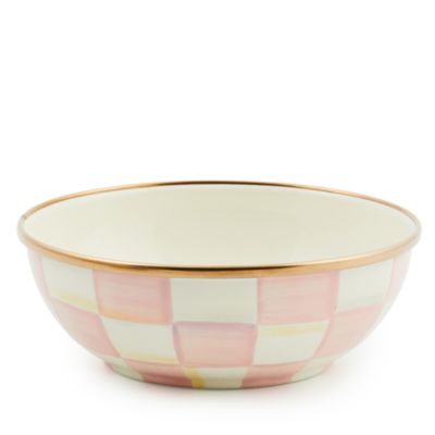 Mackenzie-Childs - Rosy Check Everyday Bowl