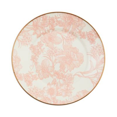 Mackenzie-Childs - Rosy English Garden Enamel Dinner Plate