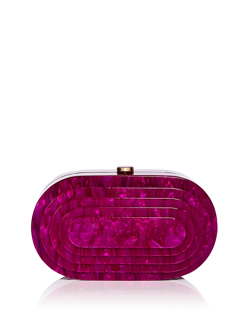 Aqua X Wicked Acetate Clutch - Exclusive In Hot Pink