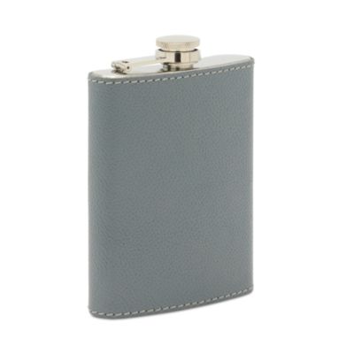 Warren Stainless Steel and Full Grain Leather Flask 