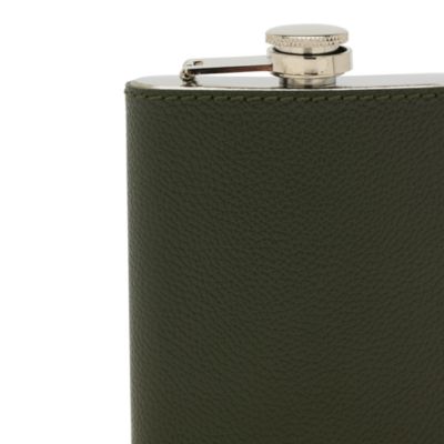 Warren Stainless Steel and Full Grain Leather Flask 