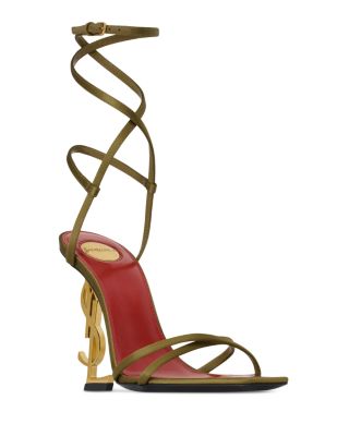 Saint Laurent - Women's Opyum Sandals in Satin Crepe