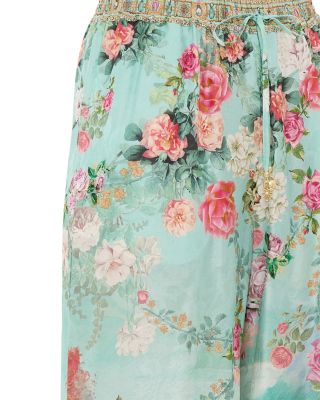 Silk Floral Print Pants in The Jewellery Museum