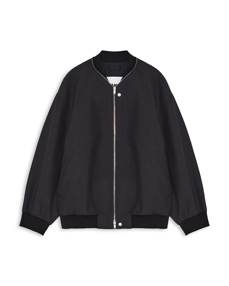 Jil Sander Men's Oversized Lightweight Cotton Jacket In Black