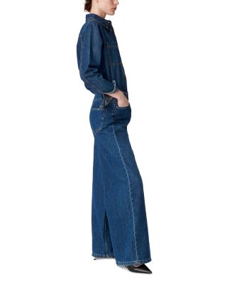 Bilbao High Rise Wide Leg Jeans in Royal