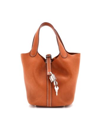 Pre-Owned HERMÈS - PM Picotin Lock Bag Barenia Faubourg