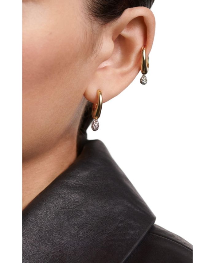 Women's Pave Lava Single Hoop