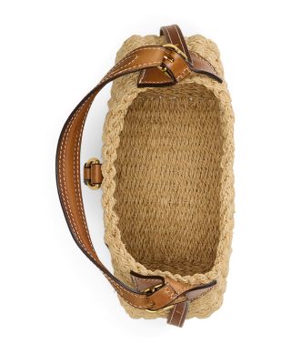 Polo Ralph Lauren Polo ID Raffia Small Shoulder Bag