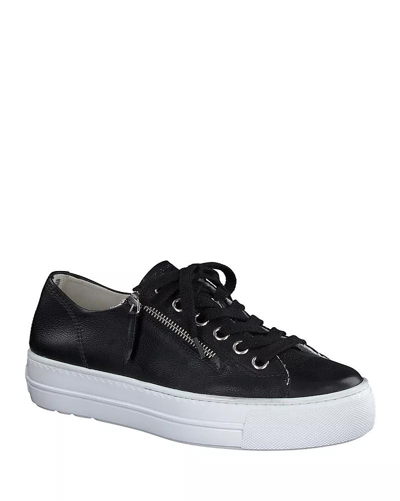 Paul Green Women's Skylar Lace Up Zip Sneakers
