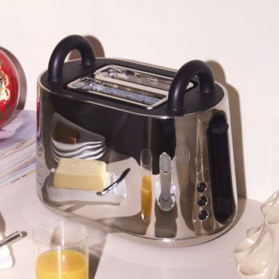 TORU Stainless Steel 2 Slice Toaster