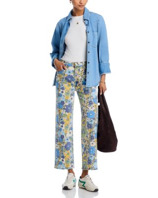 The Rambler High Rise Ankle Straight Jeans in Dirtbike