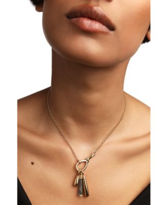  Women's Gemstone Large Drop Pendant