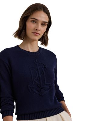 Ralph Lauren - Anchor Logo Combed Cotton Sweater, Regular & Petite
