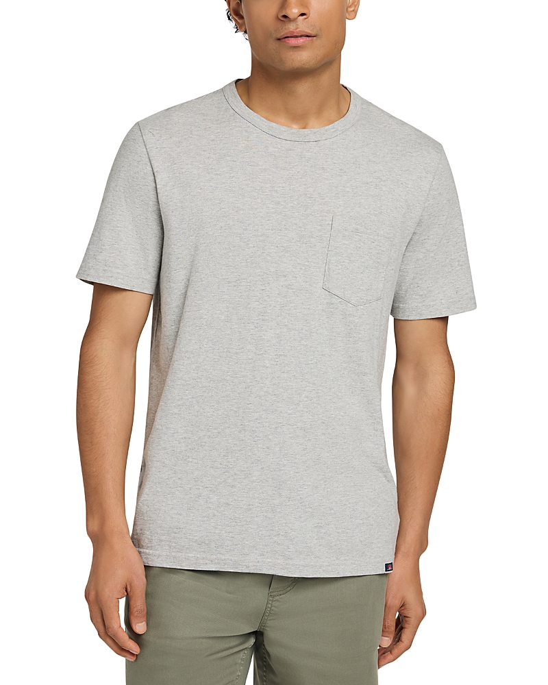Faherty Men's Regular Fit Pocket Tee In Heather Grey