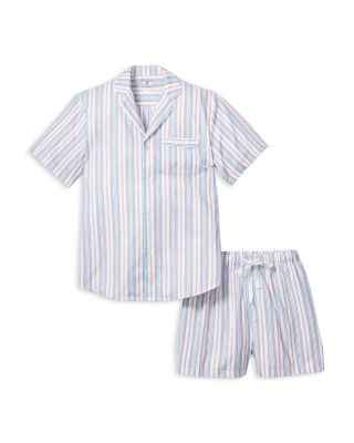 Brushed Cotton Twill Stripe Short Pajama Set