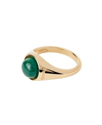  Women's Aventurine Moon Ring