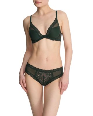 Feathers Contour Plunge Bra & Hipster