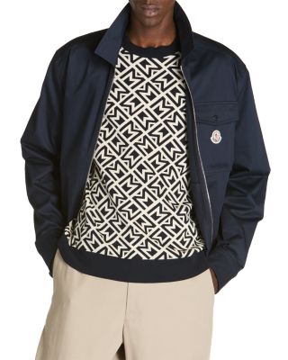 Cotton Stretch Garbardine Zip-Up Shirt Jacket