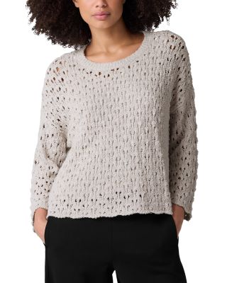 Eileen Fisher - Crewneck Bracelet Sleeve Sweater