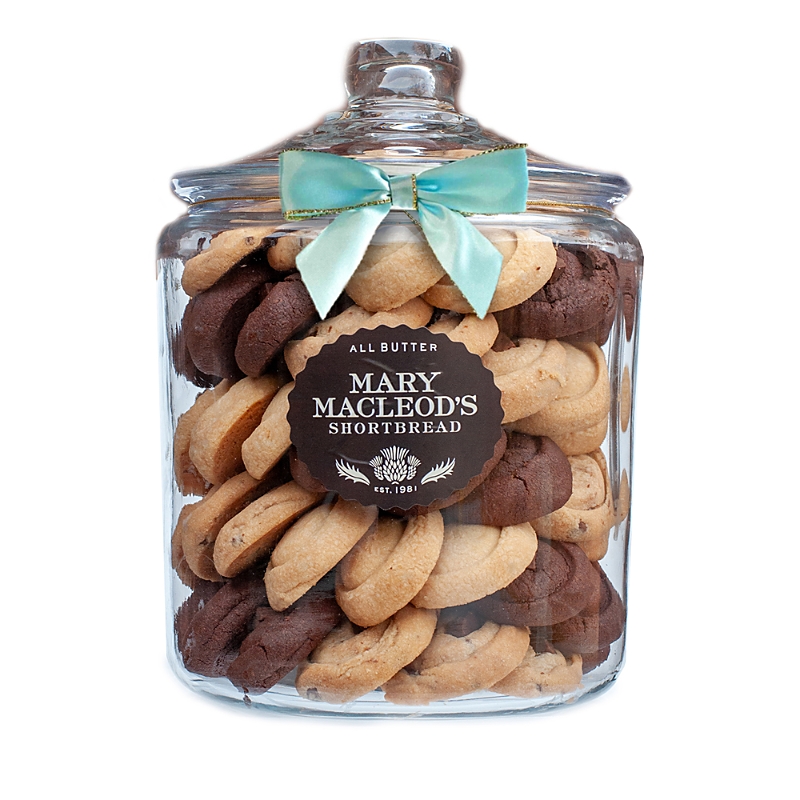 Mary Macleod's Shortbread Glass Jar with Cookies