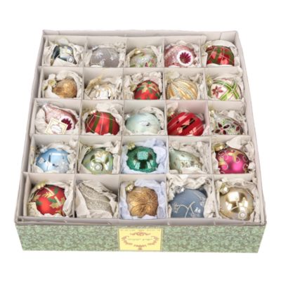 25 Piece Boxed Set of Assorted Ornaments
