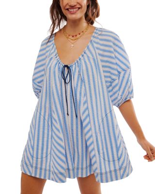 Free People - Bop Around Striped Romper