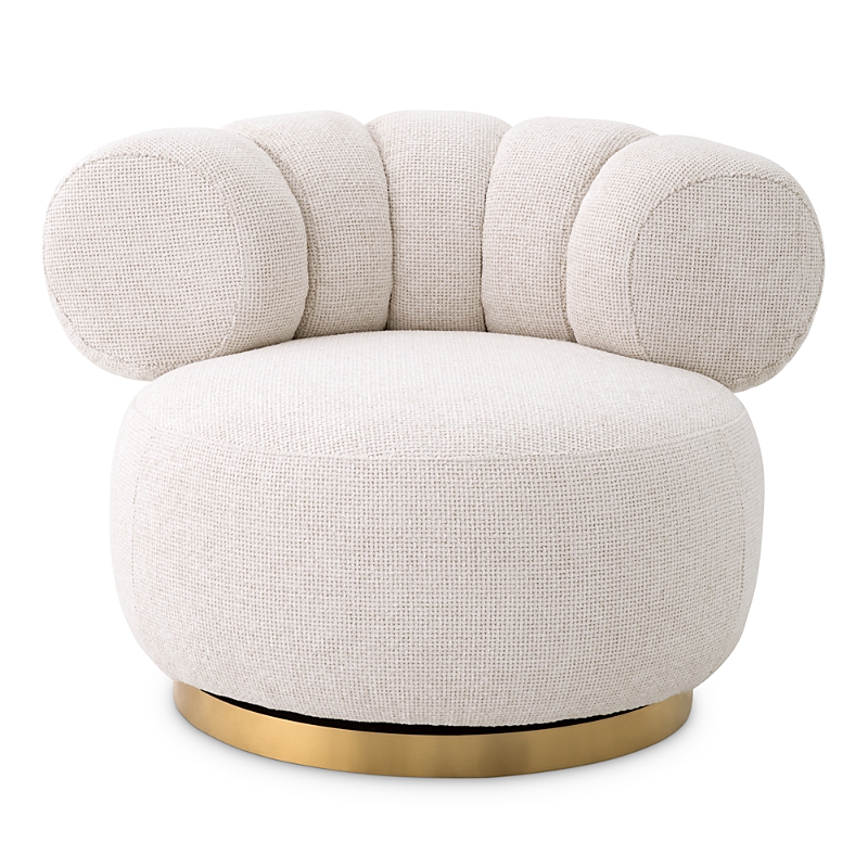 Eichholtz Phedra Swivel Chair In Lyssa Off-white