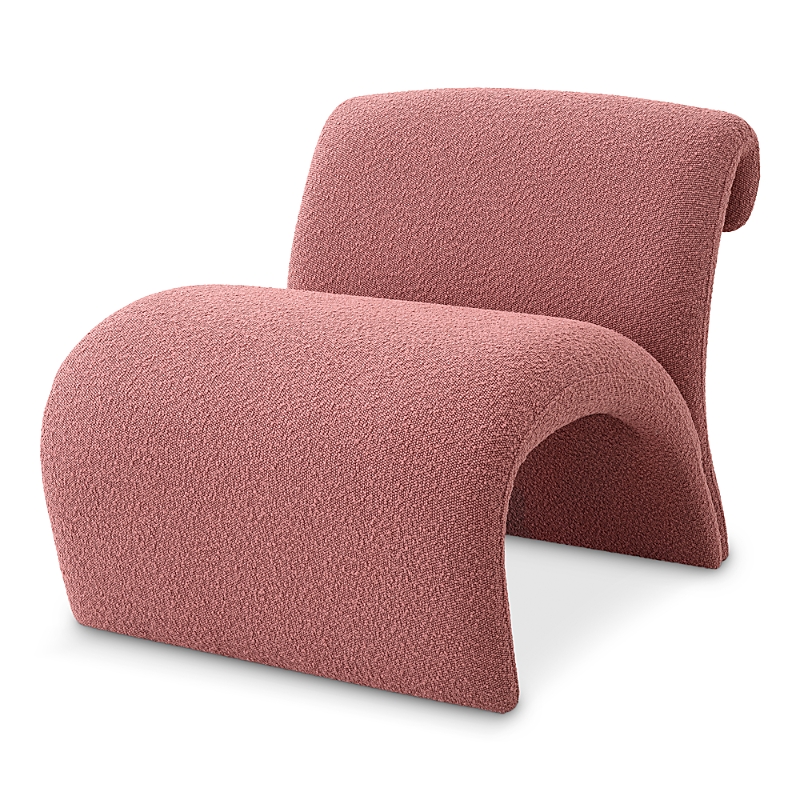 Eichholtz Vignola Chair In Boucle Rose