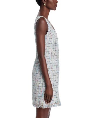 Novi Tweed Fringe Trim Mini Dress