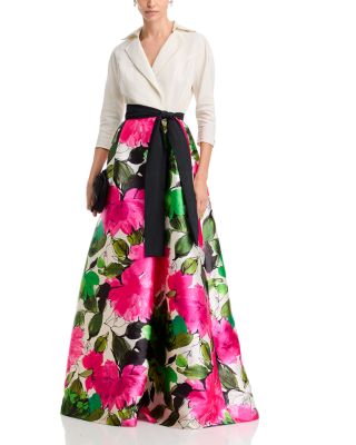 Taffeta Shirt Dress Gown