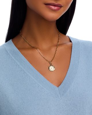  Diamond Circle Pendant Necklace in 14K Yellow Gold, 0.28 tcw