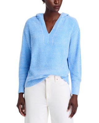 Island Luna Chenille Shell Stitch Boat-Neck Sweater