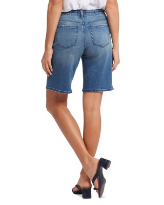 Lilly Boyfriend Denim Shorts in Cascade Wave