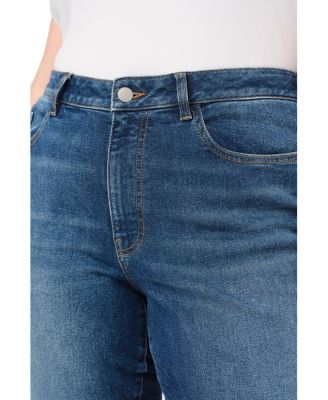 RFD Plus High Rise Straight Jeans in Goodtimes