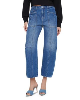 L'AGENCE - Cody Rodeo High Rise Cropped Barrel Jeans in Brentwood