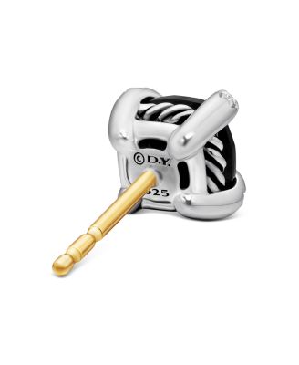 Ch&acirc;telaine&reg; Stud Earrings with Black Onyx and Diamonds